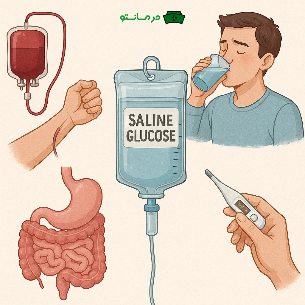 سرم قندی نمکی برای چی خوبه؟