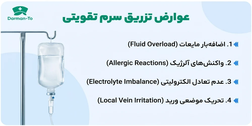 مهمترین عوارض تزریق سرم تقویتی چیست؟