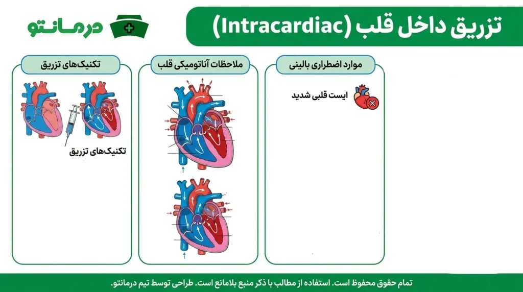 تزریق داخل قلب (Intracardiac)