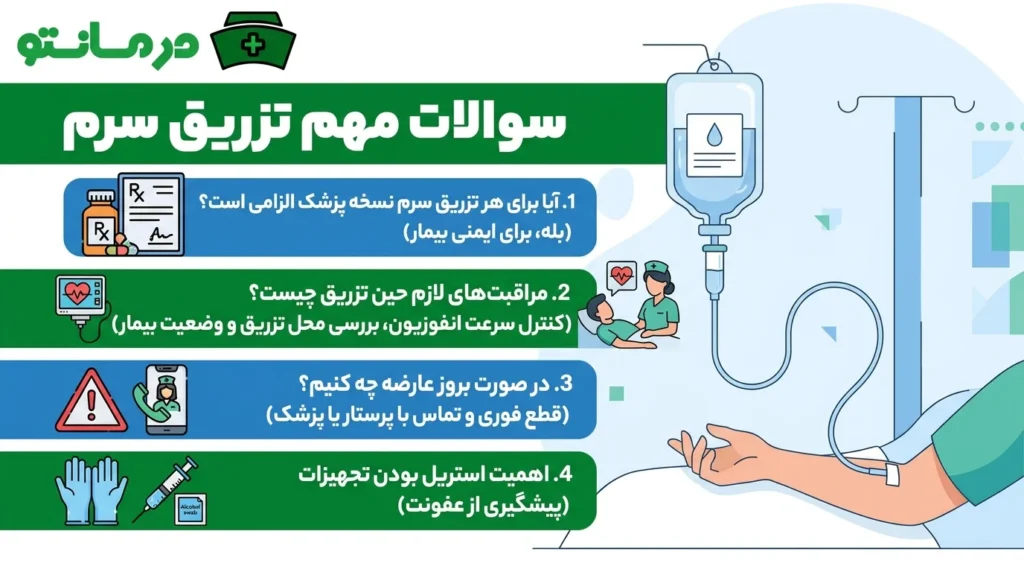 سوالات مهم شما در خصوص تزریق سرم (جواب های تائید شده پزشکان)